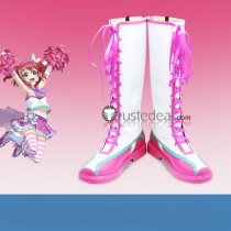 Love Live Sunshine Aqours Cheerleaders Awakening Chika Riko You Yoshiko Hanamaru Ruby Kanan Mari Dia Cosplay Boots Shoes