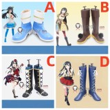 Love Live! Nijigasaki High School Idol Club Setsuna Yuki Blue Brown Black Cosplay Boots Shoes