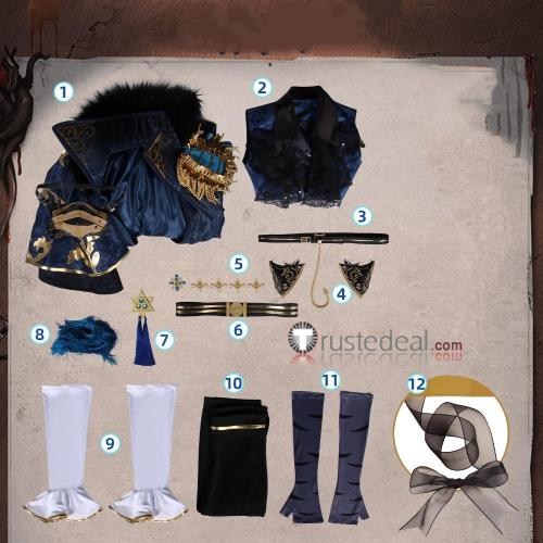 Identity V Hermit Alva Lorenz Lead Consultant Warden Cosplay Costume