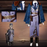 Identity V Grave Keeper Andrew Kreiss Purple Train Conductor Nether Pact Cosplay Costume