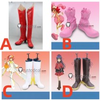 Shugo Chara Utau Hoshina Lunatic Charm Devil Red Dia Yaya Yuiki Nagihiko Fujisaki Cosplay Boots Shoes