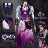 Identity V Doctor Emily Dyer Antimony Purple Cosplay Costume