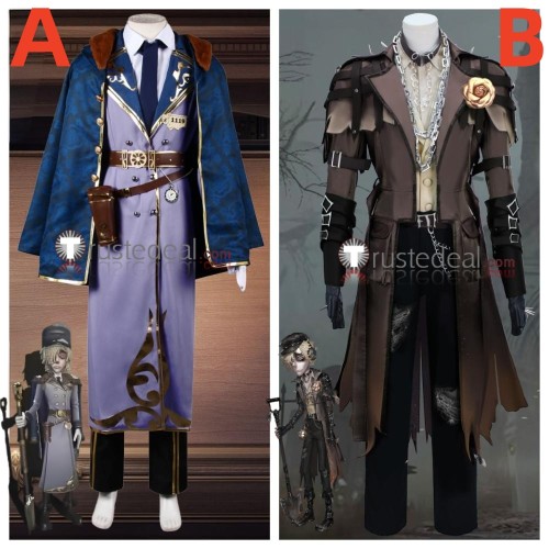 Identity V Grave Keeper Andrew Kreiss Purple Train Conductor Nether Pact Cosplay Costume