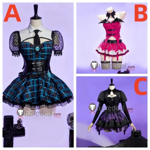 Monster High Frankie Stein Draculaura Elissabat Veronica Von Vamp Halloween Cosplay Costume