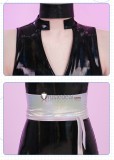 Panty Stocking with Garterbelt Polyester Polyurethane‌ Silver Black Cosplay Costume