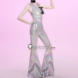 Panty Stocking with Garterbelt Polyester Polyurethane‌ Silver Black Cosplay Costume