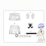 Panty Stocking with Garterbelt Polyester Polyurethane‌ Silver Black Cosplay Costume