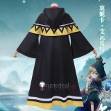 Silent Witch Monica Everett Magic Robe Black Purple Cosplay Costume