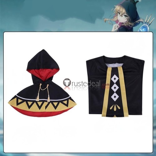 Silent Witch Monica Everett Magic Robe Black Purple Cosplay Costume