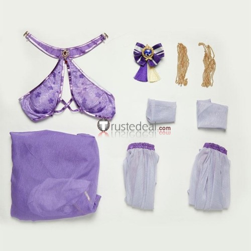 Genshin Impact Raiden Ei Shogun Dancing Dress Purple Cosplay Costume