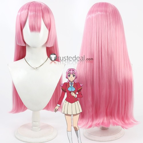 Akuyaku Reijou Tensei Ojisan Anna Doll Grace Auvergne Francette Mercure Pink Golden Green Cosplay Wig