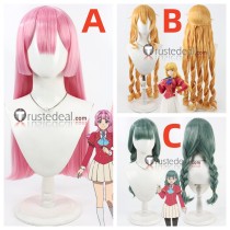 Akuyaku Reijou Tensei Ojisan Anna Doll Grace Auvergne Francette Mercure Pink Golden Green Cosplay Wig