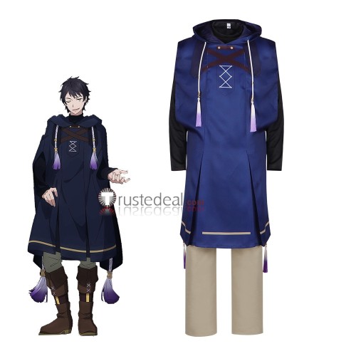 Silent Witch Human Nero Magic Robe Blue Cosplay Costume