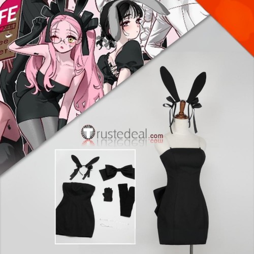 Alien Stage 3rd Anniversary Rabbit Cafe Mizi Black Cosplay Costume