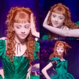 Wednesday Season 2 Agnes Enid Dance Brown Pink Styled Cosplay Wig