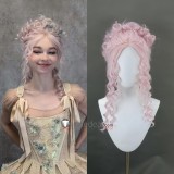 Wednesday Season 2 Agnes Enid Dance Brown Pink Styled Cosplay Wig