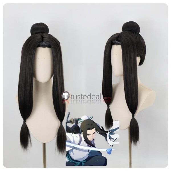 Naruto Haku Black Styled Cosplay Wig