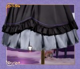 Akuyaku Reijou Tensei Ojisan Grace Auvergne Black Formal Dress Cosplay Costume