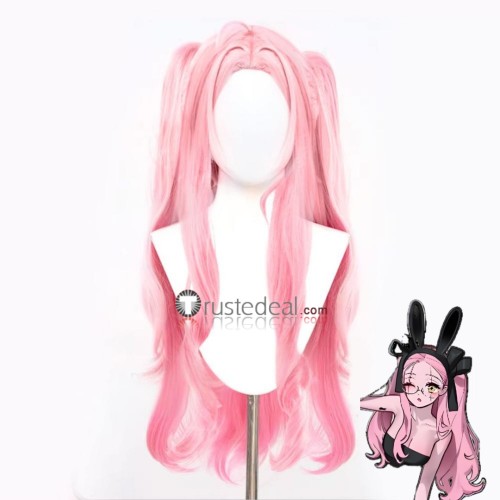 Alien Stage 3rd Anniversary Rabbit Cafe Mizi Pink Cosplay Wig