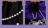 Akuyaku Reijou Tensei Ojisan Grace Auvergne Black Formal Dress Cosplay Costume