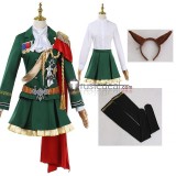 Uma Musume Pretty Derby The Decisive Symboli Rudolf Green Cosplay Costume