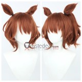 Uma Musume Pretty Derby Wonder Acute Vodka Fuji Kiseki Aston Machan Brown Black Cosplay Wigs