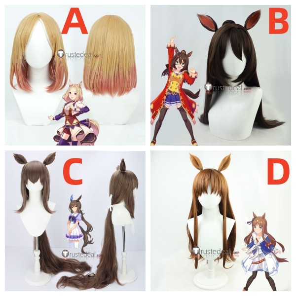 Uma Musume Pretty Derby Narita Top Road El Condor Pasa Admire Vega Grass Wonder Brown Cosplay Wigs