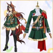 Uma Musume Pretty Derby The Decisive Symboli Rudolf Green Cosplay Costume