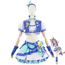 Uma Musume Pretty Derby Matikanetannhauser Blue Cosplay Costume