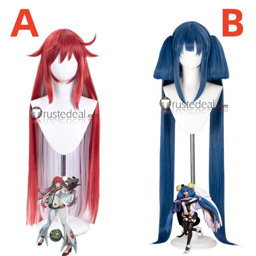Guilty Gear Jack O Dizzy Red Blue Cosplay Wig