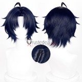 Zenless Zone Zero ZZZero Asaba Harumasa Dark Blue Styled Cosplay Wig