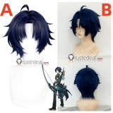 Zenless Zone Zero ZZZero Asaba Harumasa Dark Blue Styled Cosplay Wig