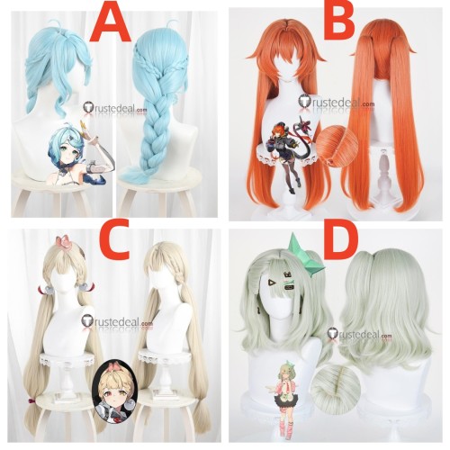 Zenless Zone Zero ZZZero Seed Orphie Magnusson and Magus Alice Thymefield Chinatsu Remiel Blue Orange Grey Green Cosplay Wig