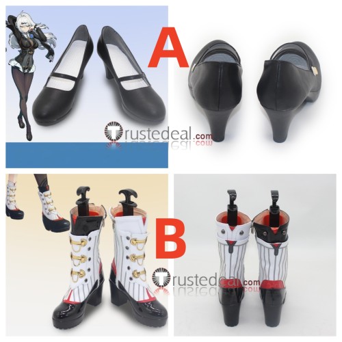 Zenless Zone Zero ZZZero Yixuan Black White Cosplay Shoes Boots