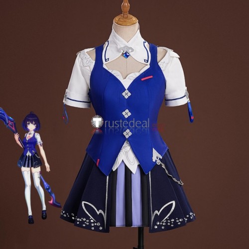 Honkai Impact 3rd Seele Vollerei Azure Memories Blue Cosplay Costume