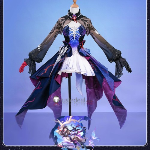 Honkai Star Rail Hysilens Purple Black Outfit Cosplay Costume
