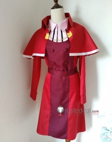 Mairimashita Iruma kun Osamu Nishi Red Outfit Cosplay Costume