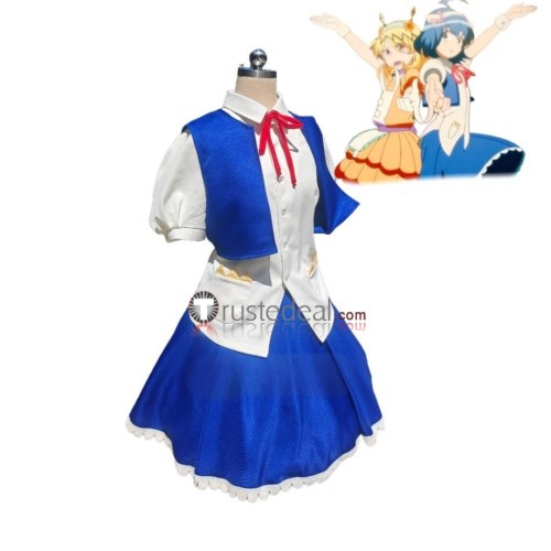 Mairimashita Iruma kun Iruma Suzuki Female Blue Cosplay Costume Custom Size