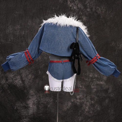 Neon Genesis Evangelion Rei Ayanami Figurine Denim Cosplay Costume