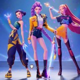 KPop Demon Hunters Film Rumi Mira Zoey Super Star Kid Cosplay Costume
