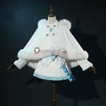 Vocaloid Hatsune Miku Sapporo Snow Winter White Outfit Cosplay Costume