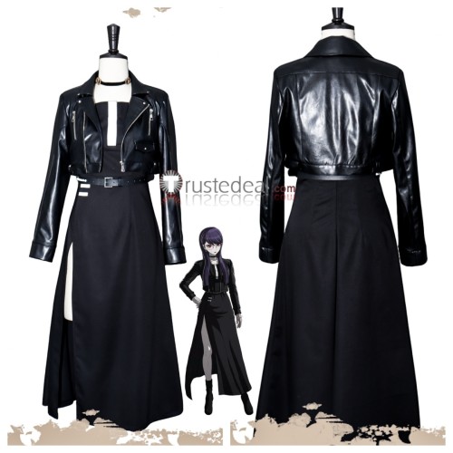 The Hundred Line Last Defense Academy Shizuhara Hiruko Black Outfit Cosplay Costume