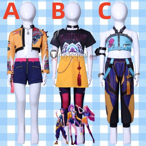 KPop Demon Hunters Film Rumi Mira Zoey Super Star Kid Cosplay Costume