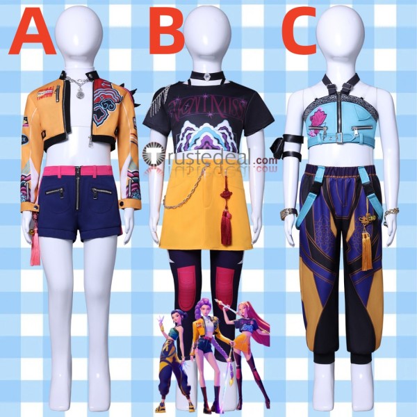 KPop Demon Hunters Film Rumi Mira Zoey Super Star Kid Cosplay Costume