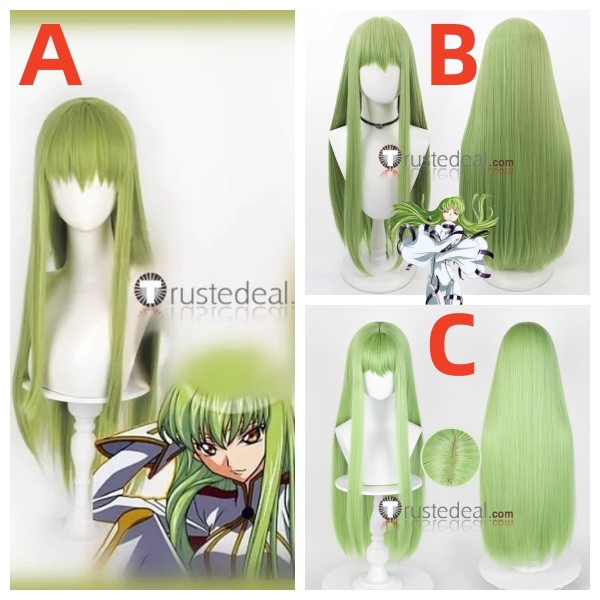 Code Geass C.C. Long Green Cosplay Wig