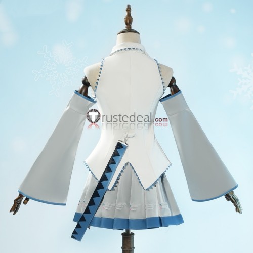 Vocaloid Hatsune Miku Snow Miku Leather Cosplay Costume