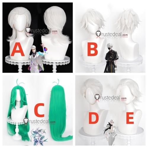 To Be Hero X Ghostblade Lucky Cyan Nice White Green Cosplay Wig