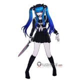 The Hundred Line Last Defense Academy Amemiya Darumi Black Combat Cosplay Costume