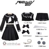 The Hundred Line Last Defense Academy Amemiya Darumi Black Combat Cosplay Costume