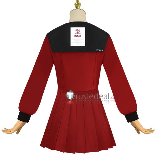 The Hundred Line Last Defense Academy Tsukumo Kako Uniform Red Cosplay Costume 2
